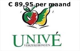 Univé Zorg Vrij Polis basispremie 2014, € 89,95 (inclusief 10% welkomstkorting)